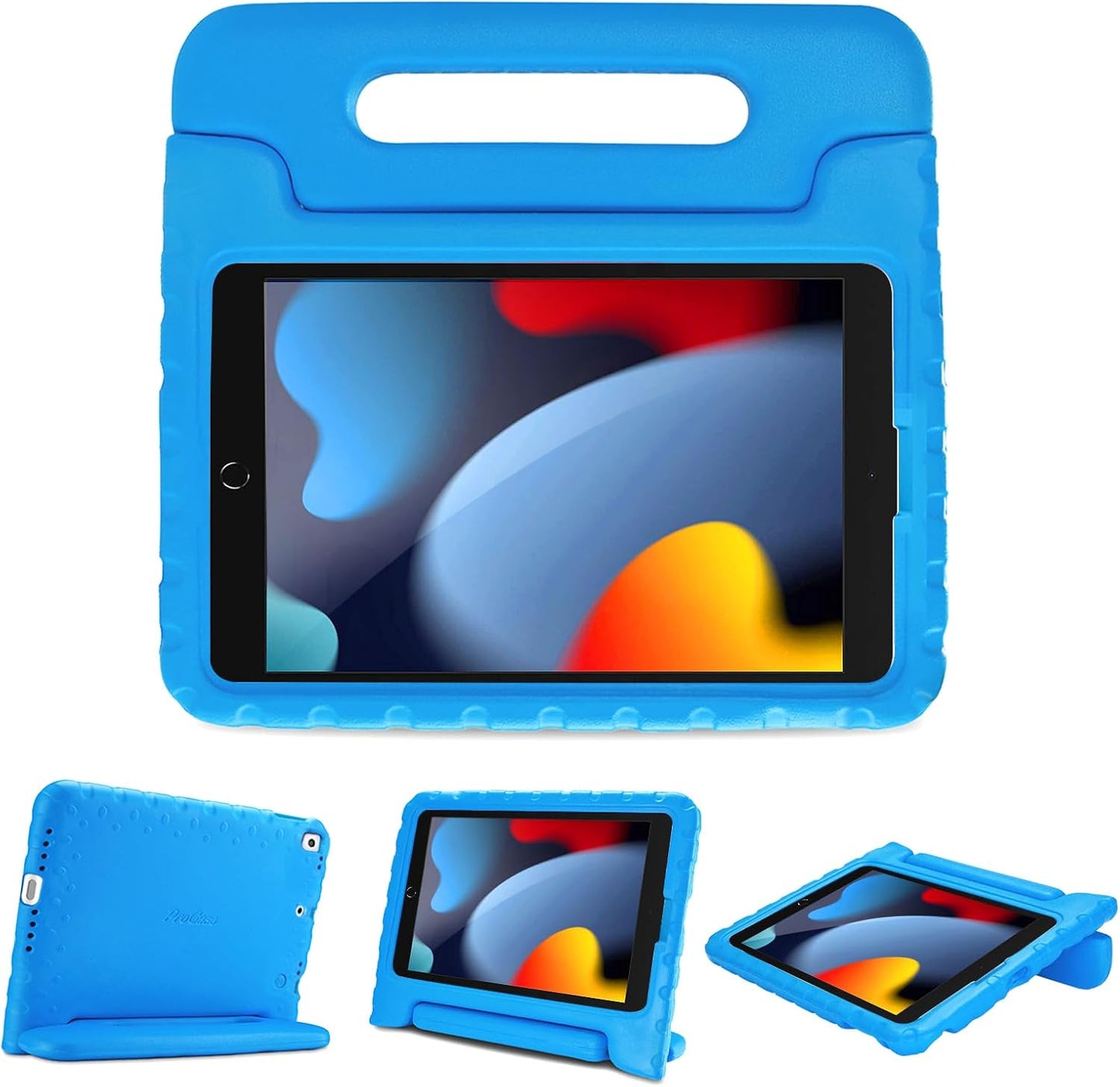 Kids Case for Ipad 9Th Generation/Ipad 8/Ipad 7, Ipad 10.2 Case 2021 2020 2019/Ipad Air 10.5/Ipad Pro 10.5 Kids Case, Shockproof Lightweight Case with Convertible Handle -Blue