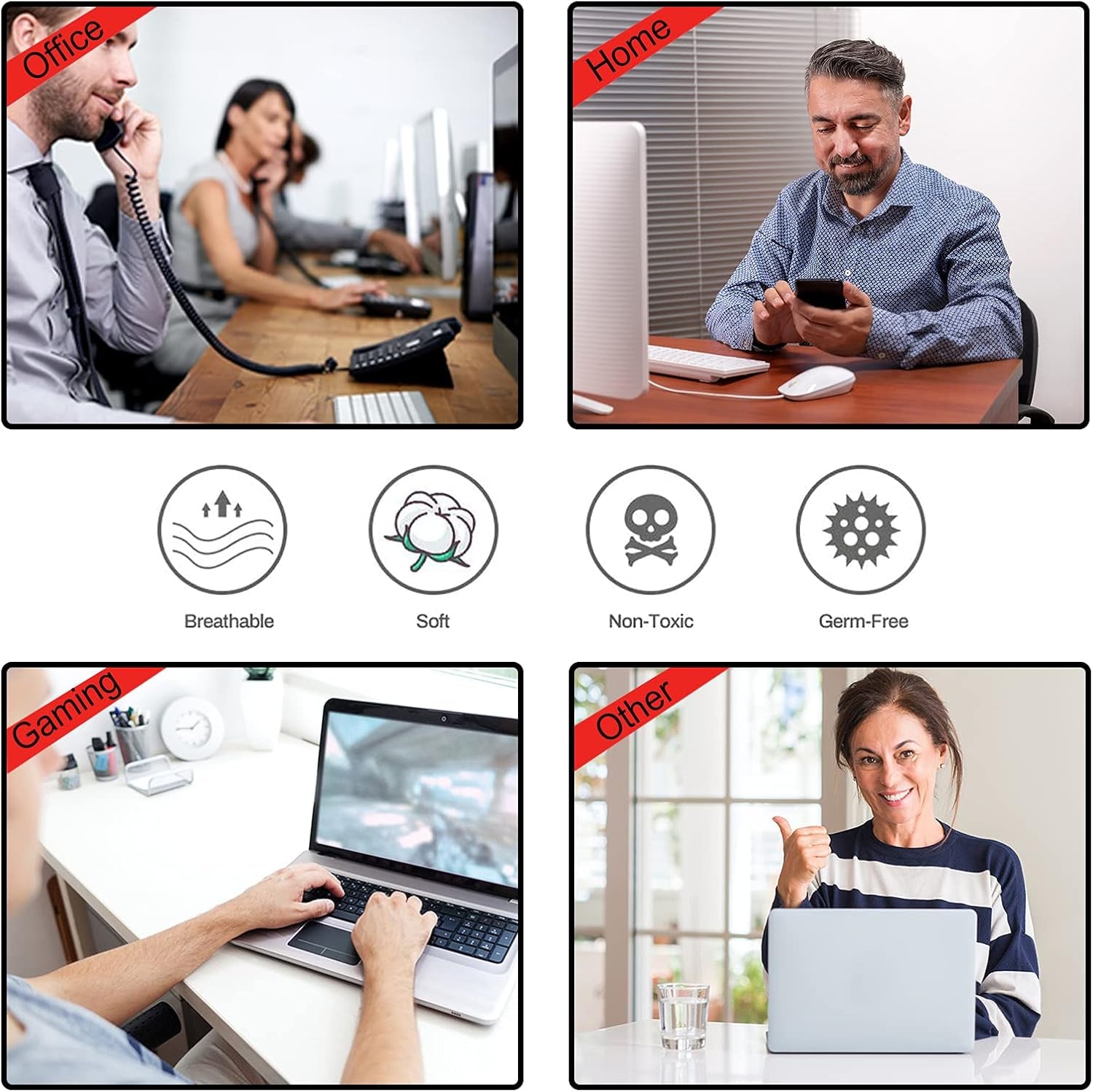 Extended Gaming Mouse Pad XXL  Large Keyboard Mat Long Mousepad Desk Decor Writing Pad Non Slip Rubber Base Stitched Edges for Work, Game, Office, Home, 35.1" X 15.7", Red Painting