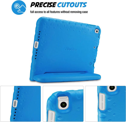 Kids Case for Ipad 9Th Generation/Ipad 8/Ipad 7, Ipad 10.2 Case 2021 2020 2019/Ipad Air 10.5/Ipad Pro 10.5 Kids Case, Shockproof Lightweight Case with Convertible Handle -Blue